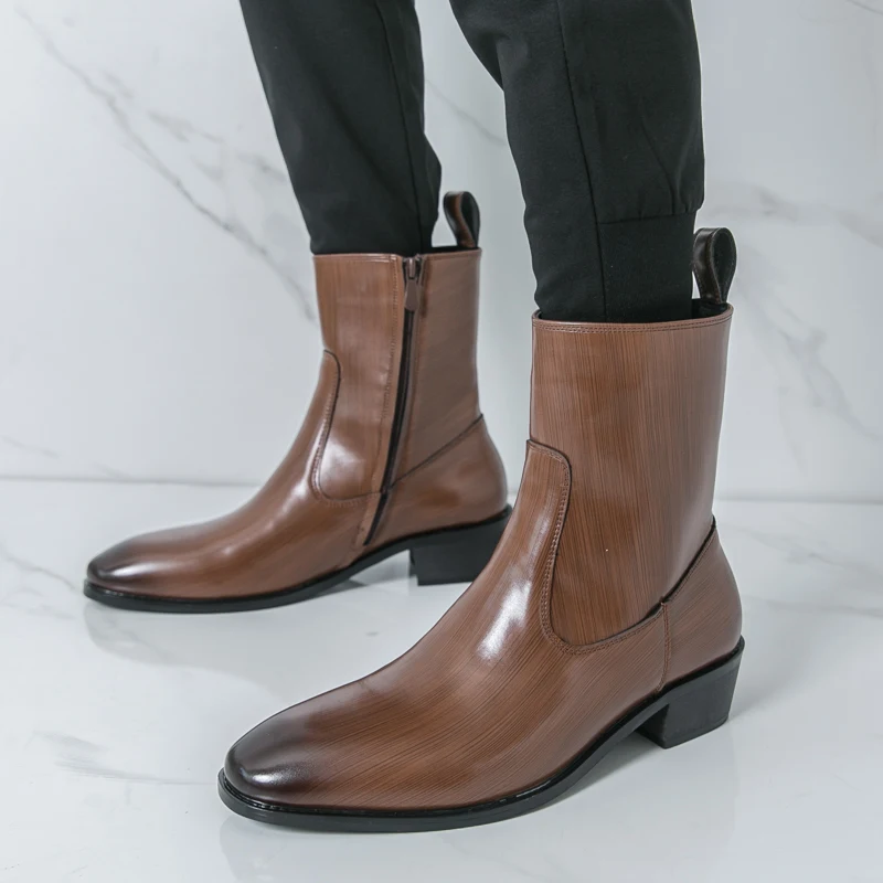 Men'S Fashion News - Sepatu Boots Chelsea Kulit Kasual Pria