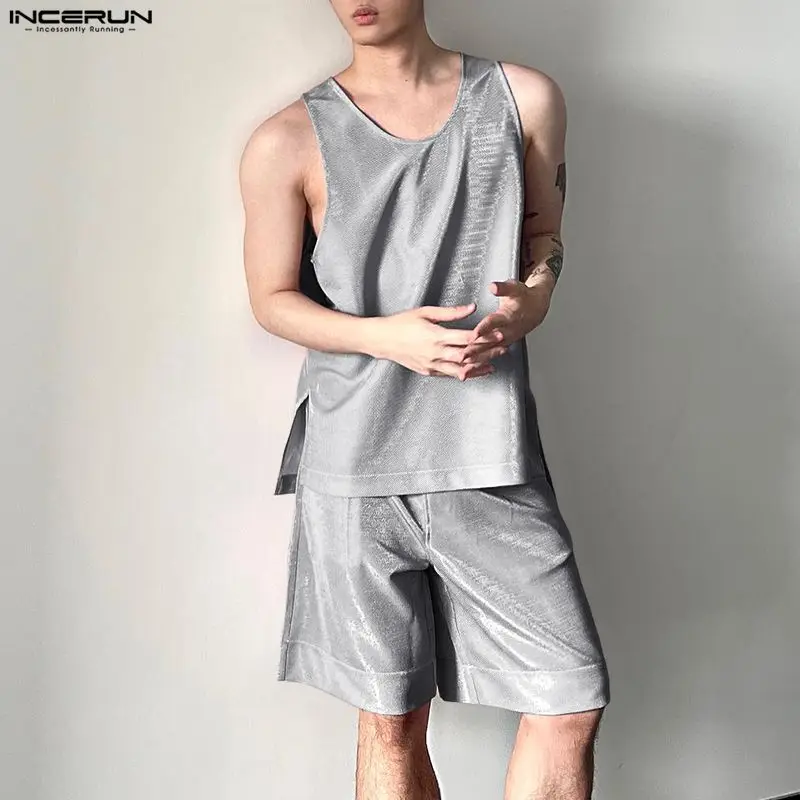 Mens Fashion Summer - INCERUN Set Pria Atasan Tank Top