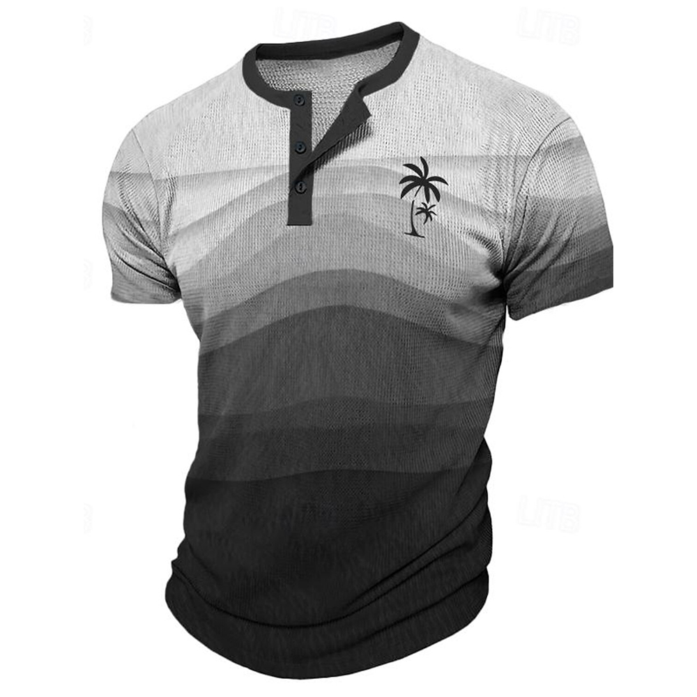 Mens Fashion Clothes - Kaos Pria Lucu Motif Pohon Kelapa