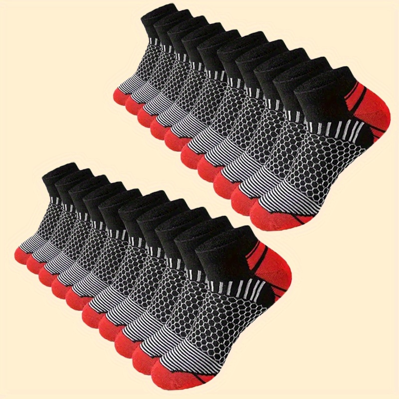 Socks Ankle Men - 6 Pasang Kaus Kaki Olahraga Pendek