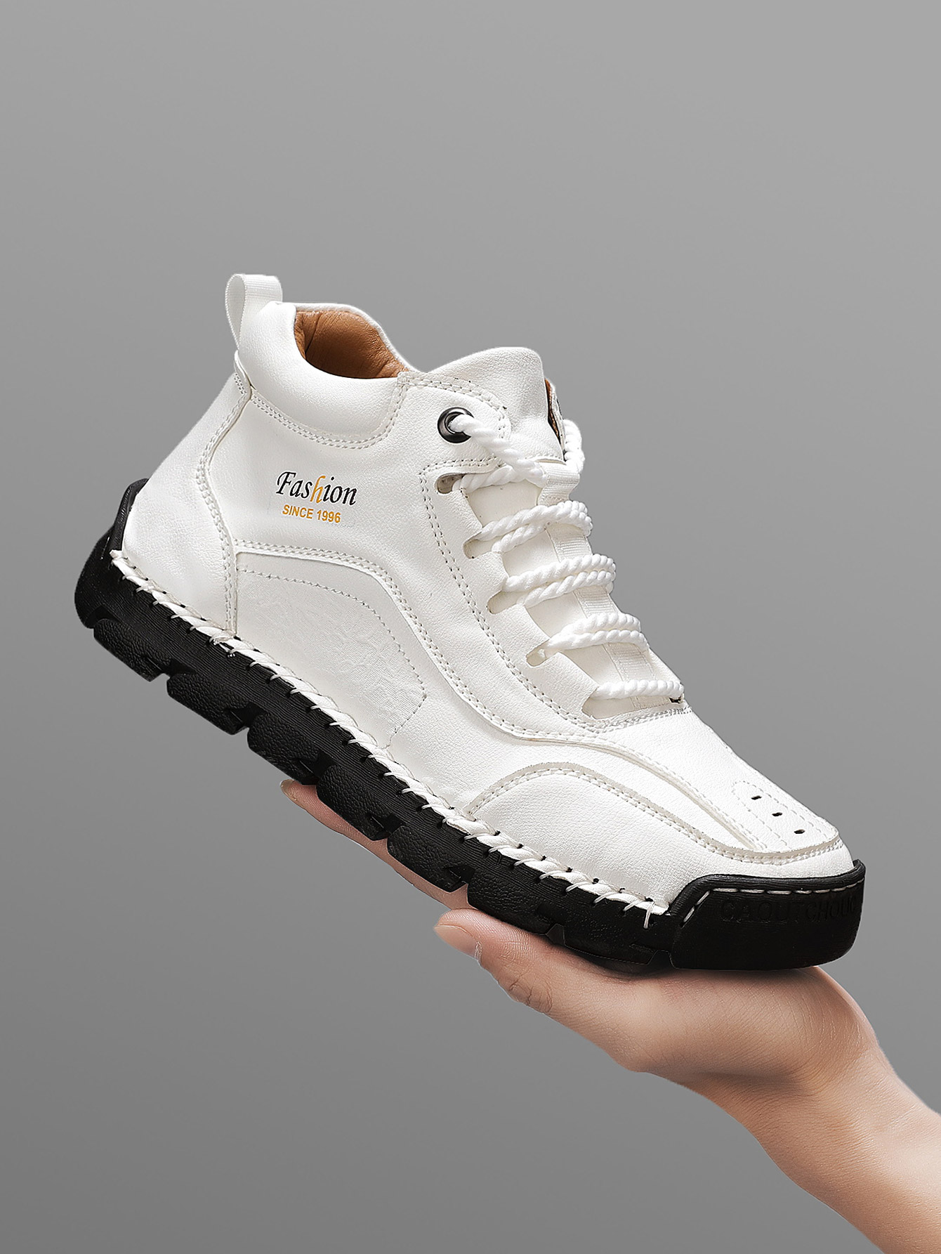 Men'S Fashion Videos - Sepatu Kasual Mid-Top Buatan Tangan Pria,
