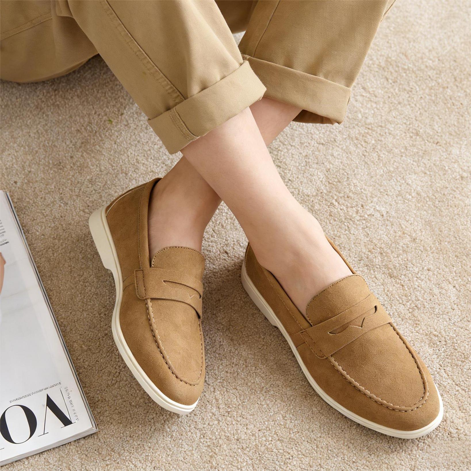 Mens Fashion Trainers - Sepatu Loafer Pria Bernapas, Modis, Nyaman
