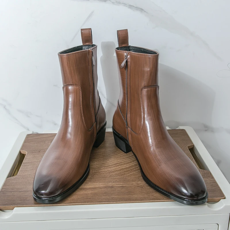 Sepatu Boots Chelsea Kulit Kas - Men'S Fashion News ulasan dan harga