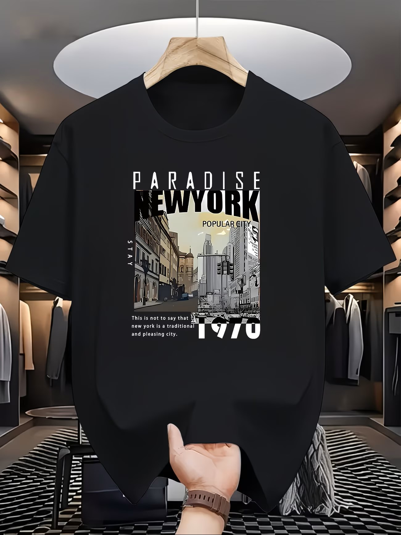 Kaos Lengan Pendek Reguler Mot - Men'S Fashion New York ulasan dan harga