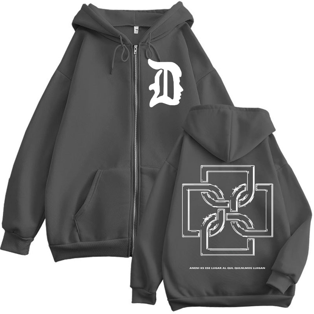 Hoodie Zipper Grafis Logo Rapp - Mens Fashion Zip Up Hoodies ulasan dan harga