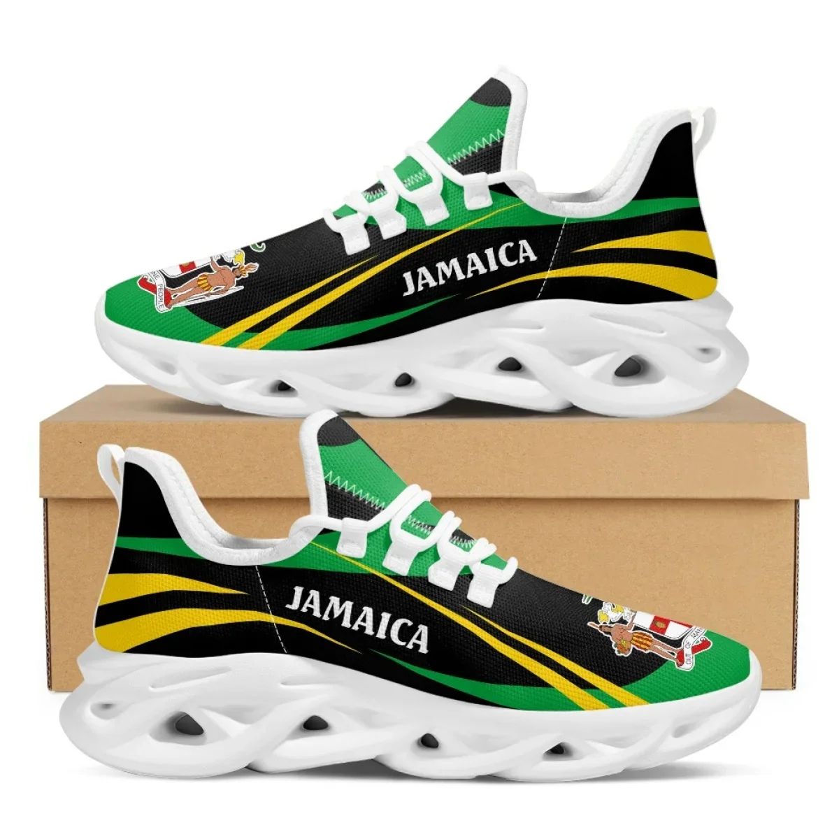 Sepatu Motif Bendera Jamaika S - Mens Fashion Trainers ulasan dan harga