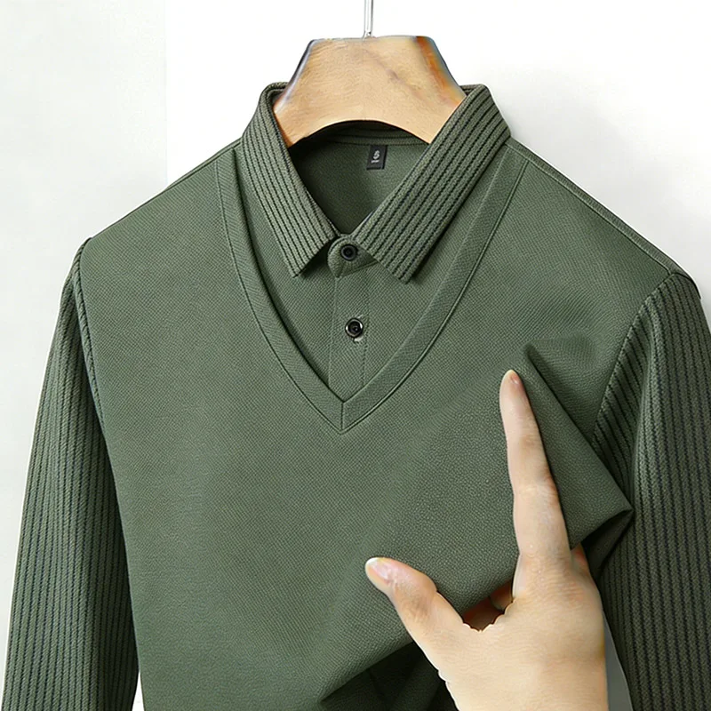 Kemeja Pria Dua Potong Palsu K - Mens Fashion Clothes ulasan dan harga