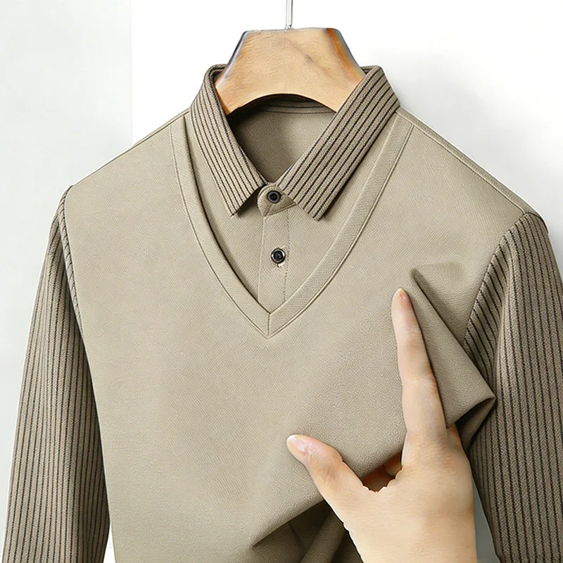 Kemeja Pria Dua Potong Palsu K - Mens Fashion Clothes ulasan dan harga