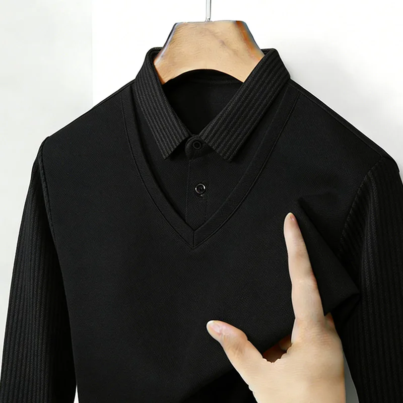 Kemeja Pria Dua Potong Palsu K - Mens Fashion Clothes ulasan dan harga