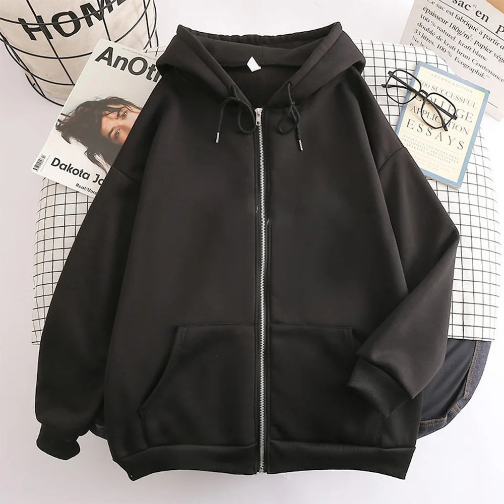 Hoodie High Street Pria Warna  - Mens Fashion Zip Up Hoodies ulasan dan harga