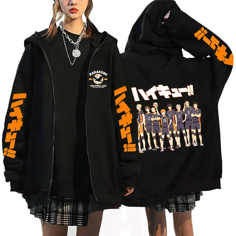 Oya Oya Oya Haikyuu, Jaket Hoo - Mens Fashion Zip Up Hoodies ulasan dan harga