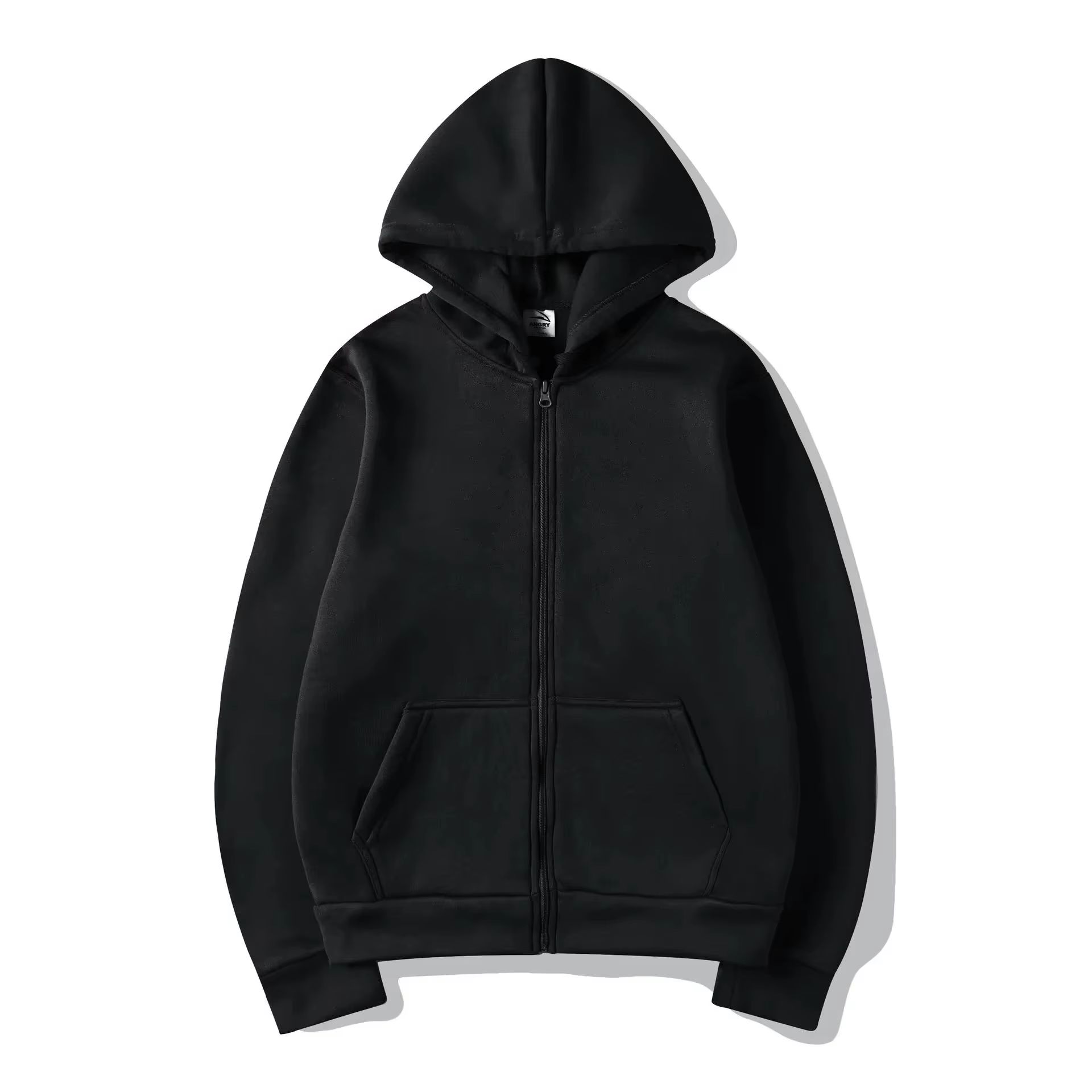 Hoodie High Street Pria Warna  - Mens Fashion Zip Up Hoodies ulasan dan harga